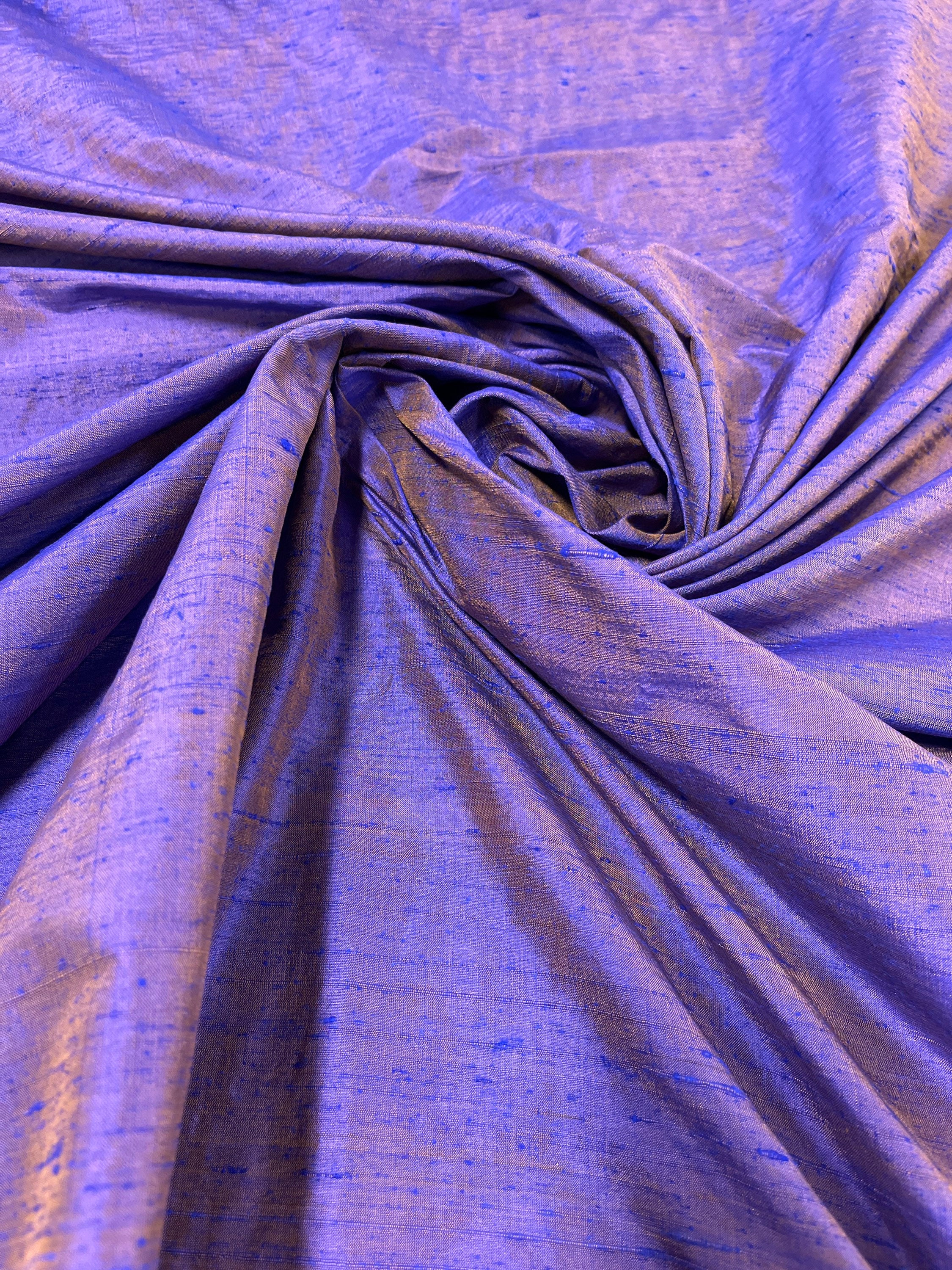NEW Lady Annabelle 100% Silk Dupioni Pintuck Diamond Dark Purple Fabric By  The Yard