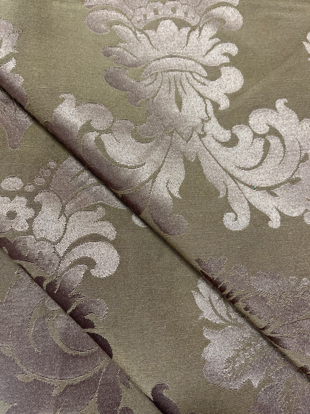 Dana Damascuschocolate Damascuschocolate Upholsterychocolate Damaskdamascus damask Fabric