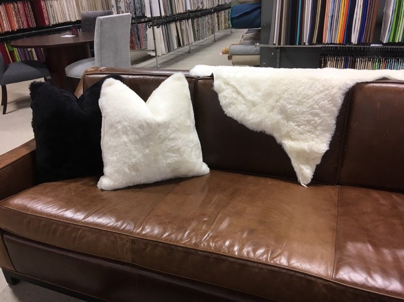 Shearling Pillow Fur Pillow Decorative Throw Pillows Throw Etsy
