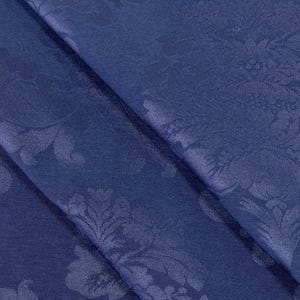 Damascus Upholstery-Damask Fabric-Drapery Fabric-19 Colors Navy