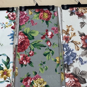 Floral Upholstery Fabric by the yard-Floral Upholstery Fabric- 3 Colors