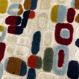 Geometric Velvet-Geometric Fabric-Velvet Fabric-Upholstery Fabric-Commercial Upholstery-Home Decor