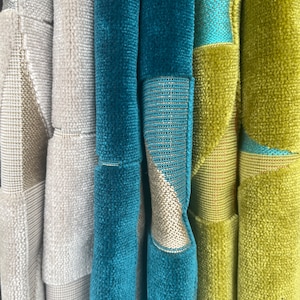 Geometric Velvet-Geometric Fabric-Velvet Fabric-Upholstery Fabric-Commercial Upholstery-Home Decor-Interior Fabric-3 Colors!