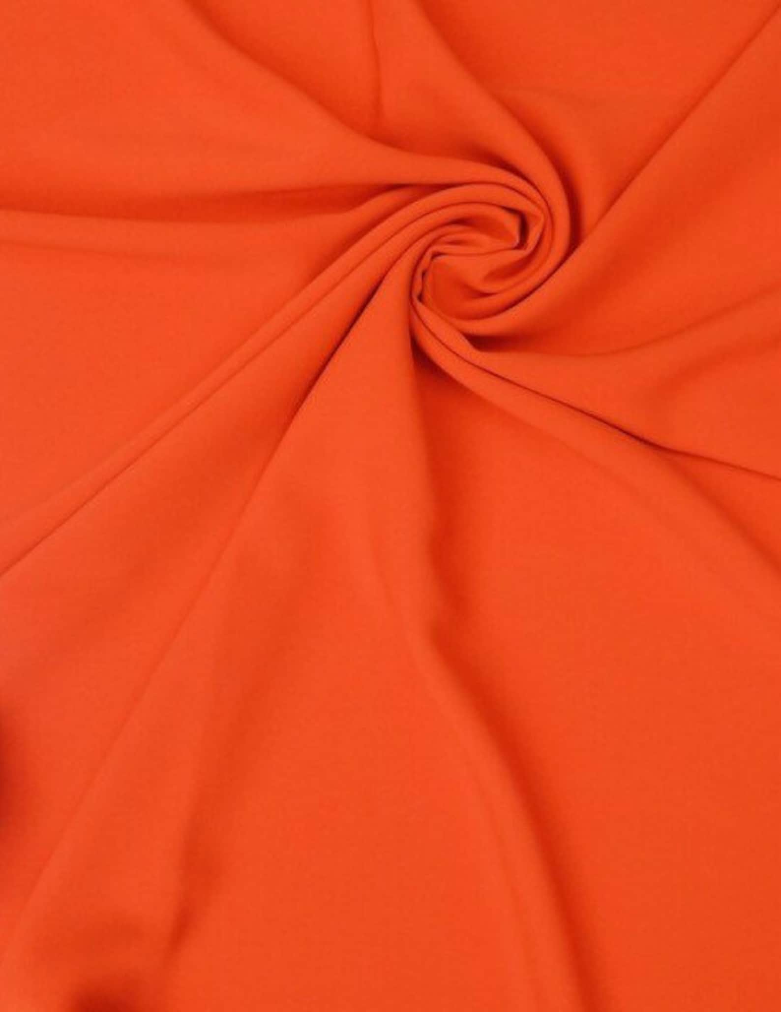 Burnt Orange Crepe-Crepe Fabric-Seventh Ave Wedding Dress | Etsy