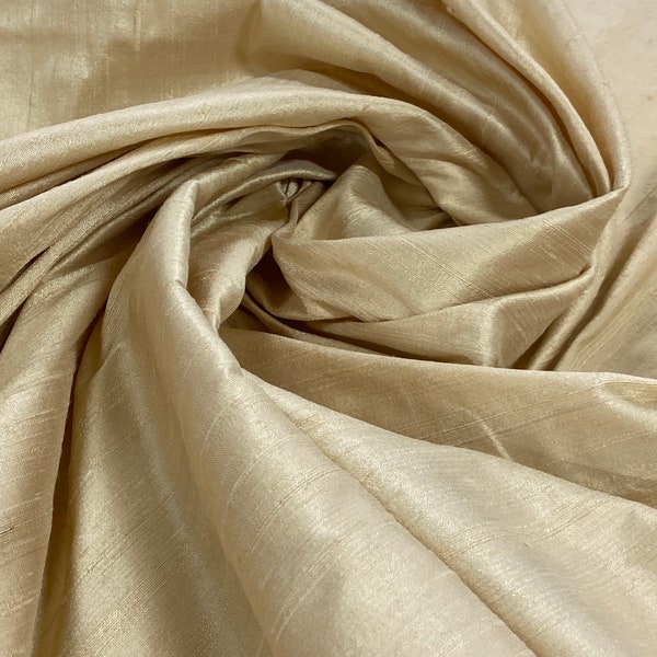 Cream Silk Dupioni-Silk Dupioni-100% Silk Dupioni-Cream Dupioni-Color #016-45" Silk Dupioni-Drapery Fabric-Home Decor