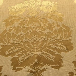 Damascus Upholstery-Damask Fabric-Drapery Fabric-19 Colors Gold