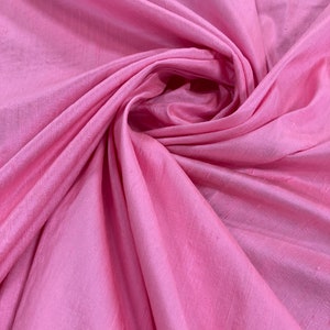 Pink Dupioni-Silk Dupioni Fabric-Silk Fabric-Silk-Bridal Fabric-Apparel Fabric-Drapery Fabric-Color: #144