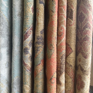 Orange Tapestry-Tapestry Fabric-Upholstery Fabric-Drapery Fabric-Home Decor-Commercial Fabric