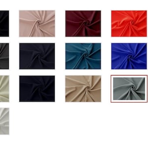 Crepe Fabric-Polyester Crepe Fabric-Heavy Crepe Fabric-Apparel Fabric-Stretch Crepe-Bridal Fabric-13 color-Prima Crepe