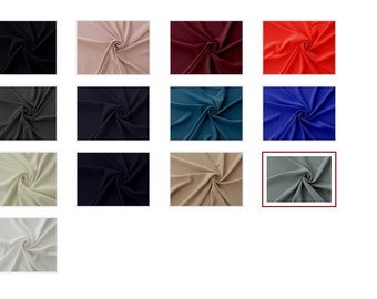 Heavy Prima Crepe Fabric, 70% Triacetate, Bridal Apparel Fabric, 54" Wide