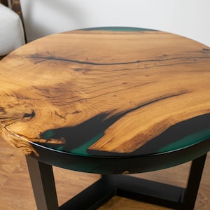 oak epoxy resin table top, dining desk table top, wood slab table top, round gold coffee table, side table resin, c table, epoxy end table