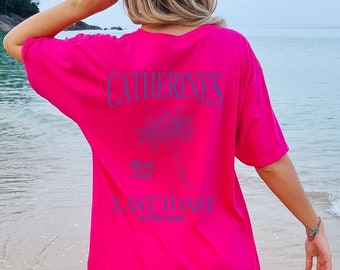 Last Toast on The Coast Bachelorette Shirt / Beach Bridal Party Gifts Girls Weekend Shirt Miami Bride Comfort Colors Trip Shirts BA-16