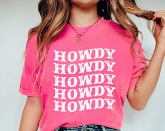 Retro Howdy Shirt / Nashville Bach Party Cowgirl Bachelorette Shirts My Last Rodeo Country Comfort Colors Bride Crew Girls Trip Shirt PZ-05