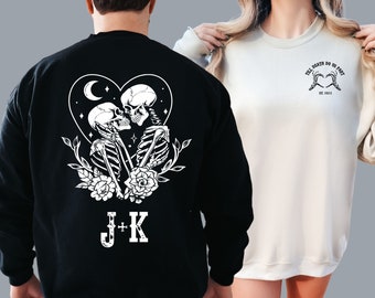 Til Death Matching Couples Sweatshirts / His Her Custom Trendy Engagement Gift Sweatshirts Alternative Honeymoon Wedding Day Sweatshirt CP1