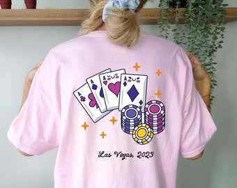 Funny Vegas Bach Trip Shirts / Trendy 2023 Comfort Colors Bride Crew Bachelorette Shirts Oversized Travel Custom Girls Weekend Shirts BA01