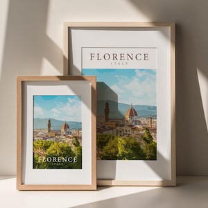 Travel Poster Florence 6 Style Wall Art | Italy Wall Hanging, Home Décor, Italy Gift Art, Lovers Italy, Lover Gift Florence Print