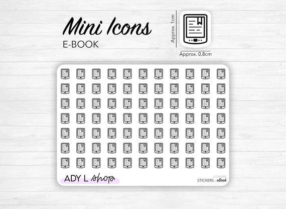 Labels Minimal Planner Stickers Reading Tracker BOOKS Mini Icon ...
