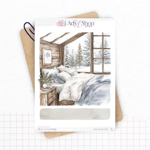 Stickerbögen "Winter Cocooning" - Sticker zum Thema Winter: gemütlich, kalt, Schnee - Titelseite - Bullet Journal