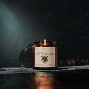 Smells Like a Wildcats Win - Scented Soy Candle - Funny Sports Gift, Coach gift, Eco-Friendly image 12