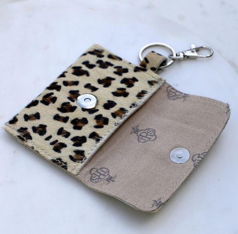 Key Ring Bracelet or Wallets Leopard Snakeskin Circle O Etsy