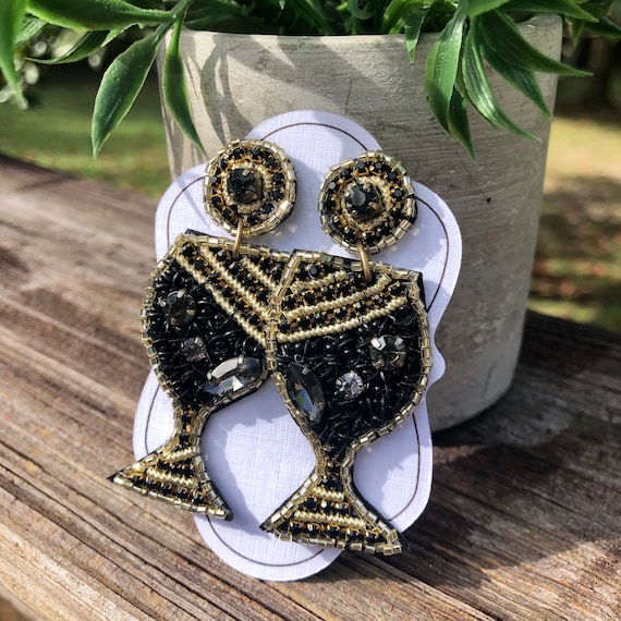 UNICRAFTALE 100 Pcs 15.5mm 2 Couleurs Boucles D'oreilles Créoles En Verre De Vin Charmes Anneaux En Acier Inoxydable Boucle D'oreille Pour Boucle D' Oreille Faisant Or Et Acier Inoxydable Couleur