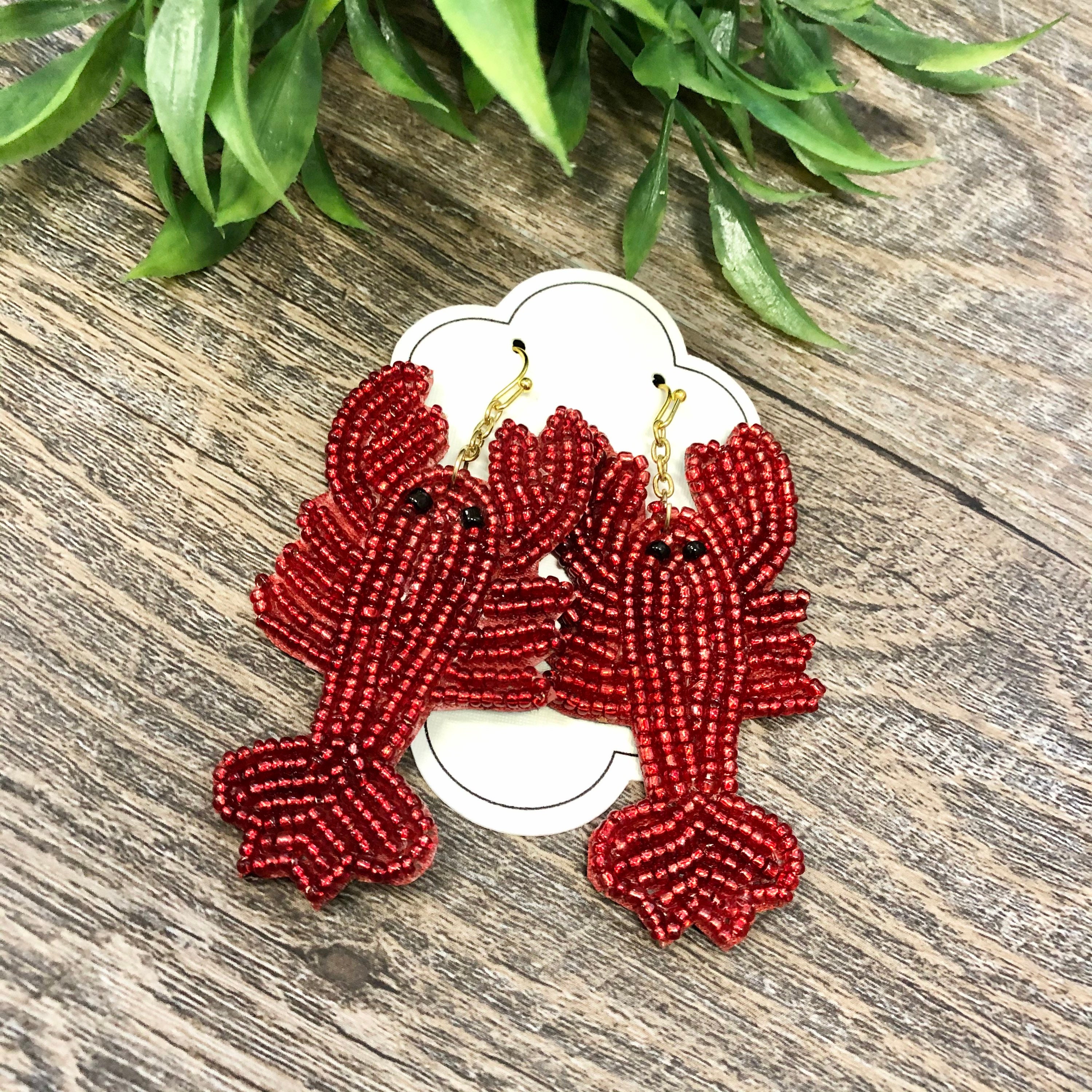Orecchini In Acrilico A Forma Di Gambero E Aragosta - Gioielli A Tema Oceano Con Stelle Marine E Conchiglie, Leggeri, Regali Estivi Per Amanti Della Spiaggia