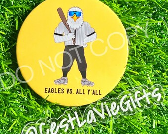 Eagles Game Day Button: 3-Inch School Spirit Pin