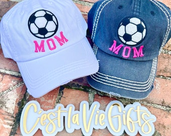Fußball Mom Distressed Hat: Spieltag Kappe