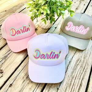 DARLIN Mesh Zurück Baseballmütze oder Kappe - 3 Farben! Western - Howdy - Strandhut