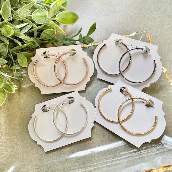 Stylish hoop earrings discount