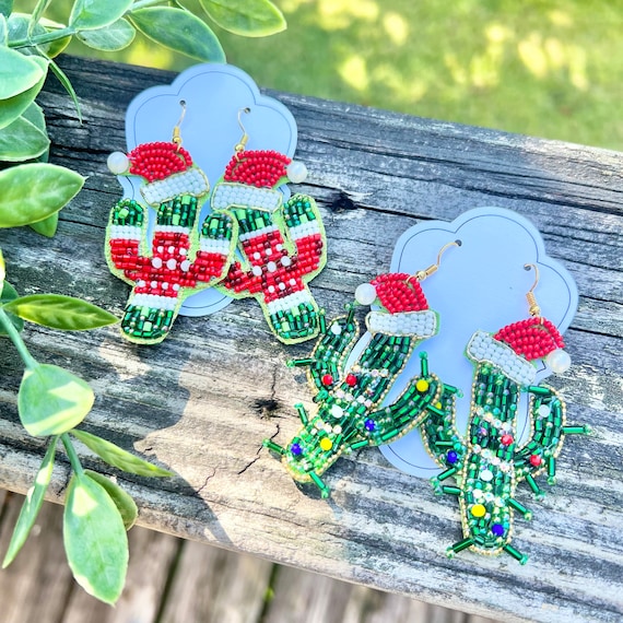 Etsy cactus earrings deals