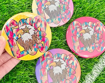 Eagles Button - 3 inch - GAME DAY - Tailgate - Sports - School Spirit - Gift - Pin