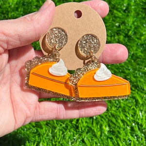 Fall Earrings - Thanksgiving - Pumpkin-Sweet Potato Pie-Turkey-Halloween Pumpkin