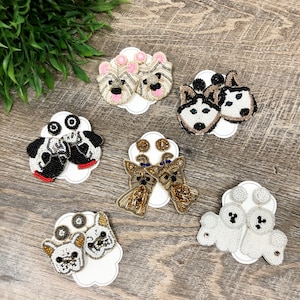 Beaded Dog Earrings - 6 Choices! Yorkie, French Bulldog, Maltese Shih Tzu, Pug, Bichon