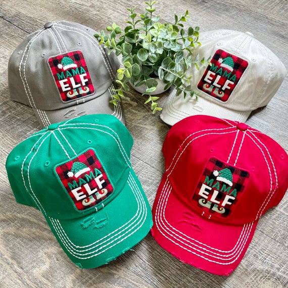 Mama Elf Plaid Hat Mama Elf Plaid Hat