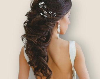 Liane de cheveux de mariée, accessoire de cheveux pour les mariées, morceau de cheveux de demoiselle d'honneur, accessoire de cheveux