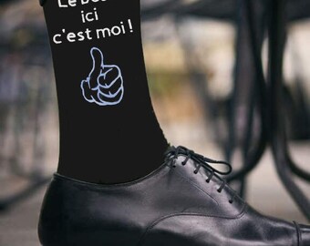 chaussettes homme, chaussettes personnalisées, cadeau homme, cadeau noël homme, cadeau anniversaire homme, chaussettes humoristique