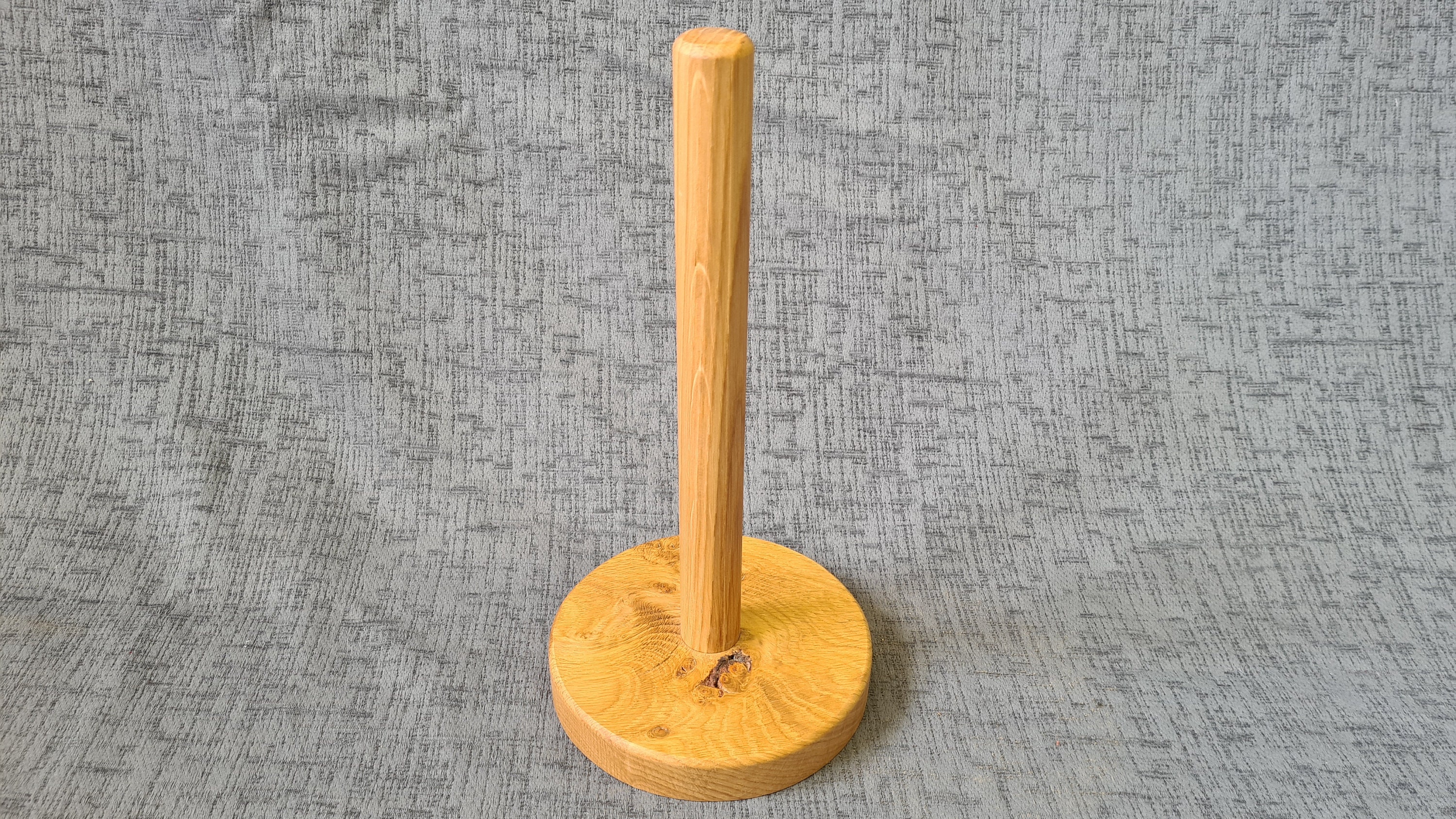 Solid Oak Kitchen Roll Holder/stand Etsy UK