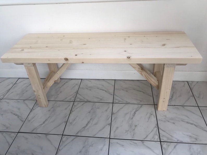 Wood Kitchen Bench Etsy