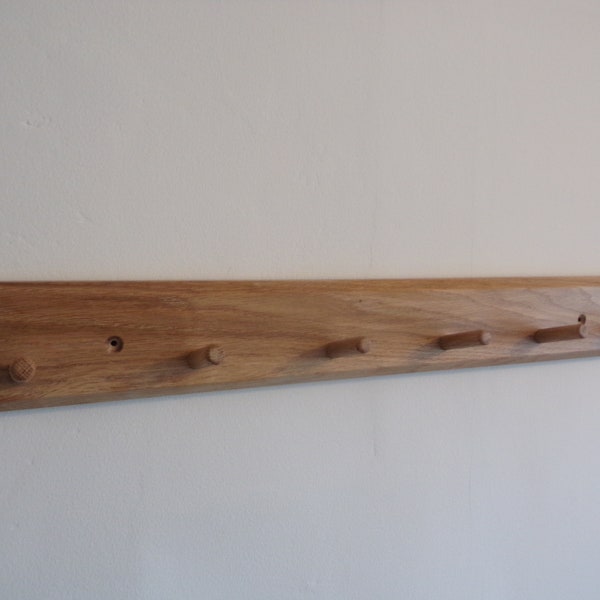 Handmade Oak or Pine Coat Hook/Rack