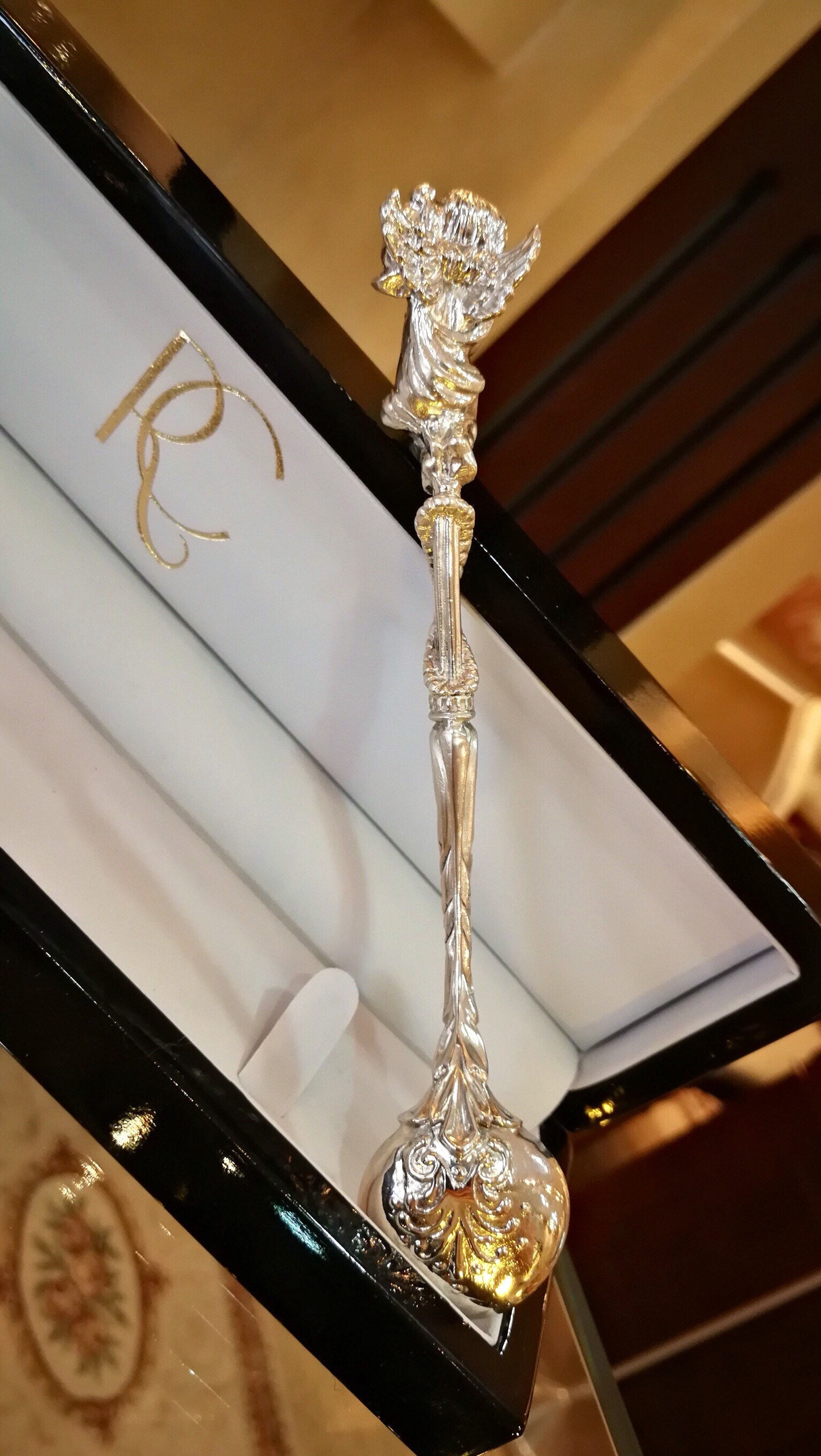 Cuchara de plata para bebés Etsy