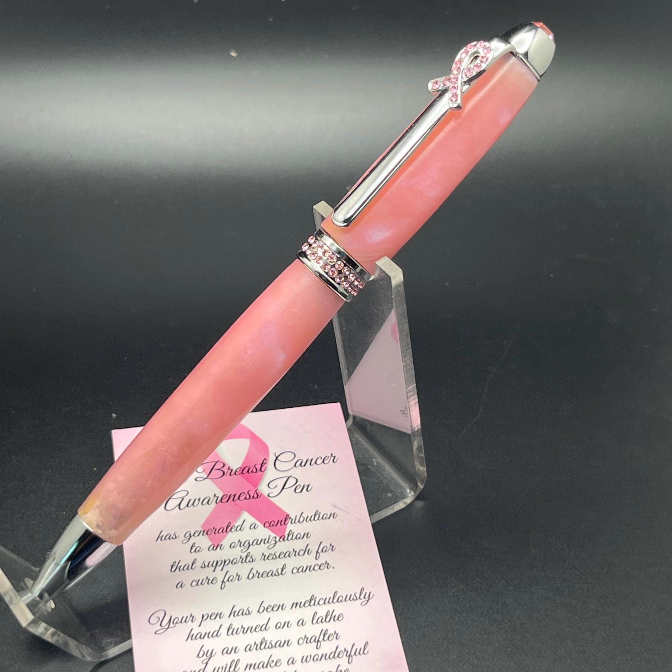 Breast Cancer Pens Handmade