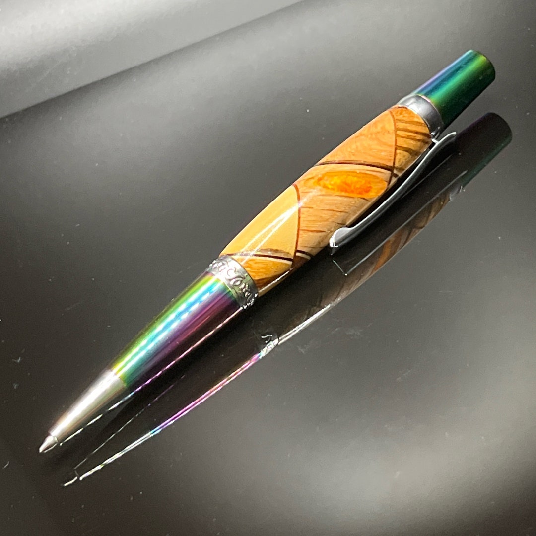 Handcrafted Elegant Prism Ballpoint Pen Multi Wood Chaos Design Color ...