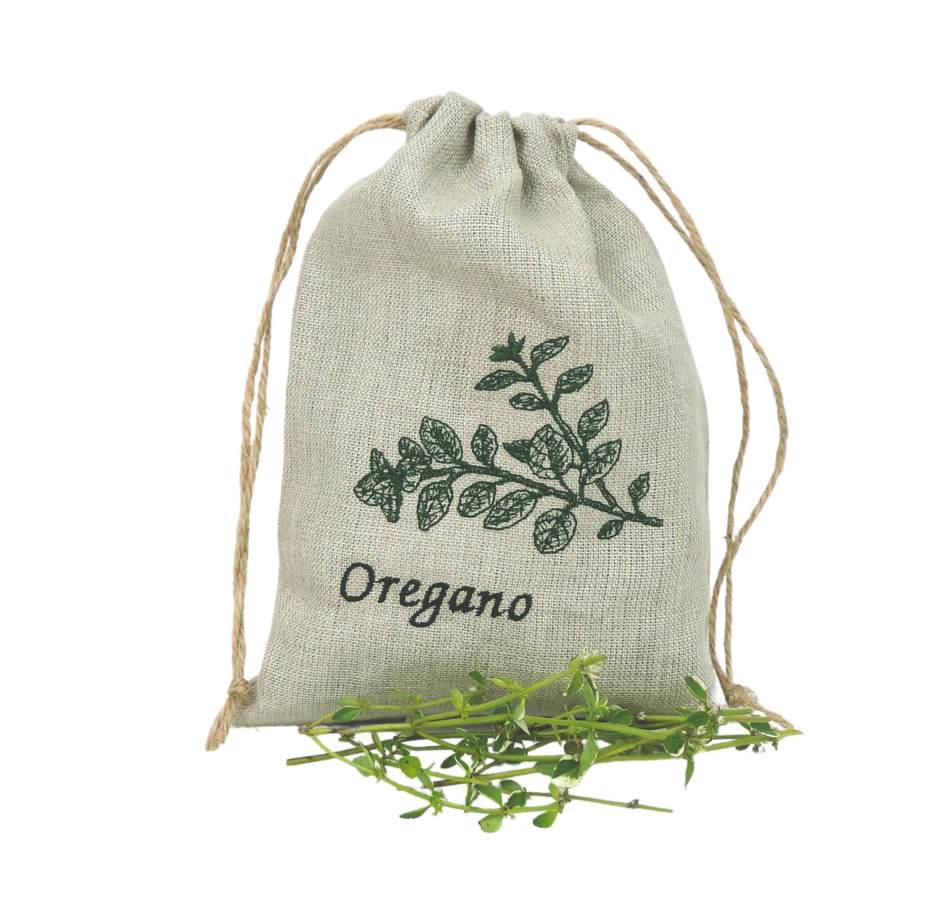 Linen Herb Bags Set of 6 Ecozero Waste Storing Dried Etsy