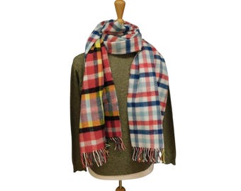 Reversible Lambswool Stole / Wrap — Woven in the Scottish Highlands