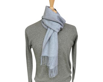 Pure Cashmere Unisex Woven Scarf – Handcrafted in Scotland