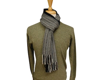 Speckled Cashmere Scarf – Soft Luxury Yarn, Handcrafted in Hawick Scotland, Unisex Winter Gift
