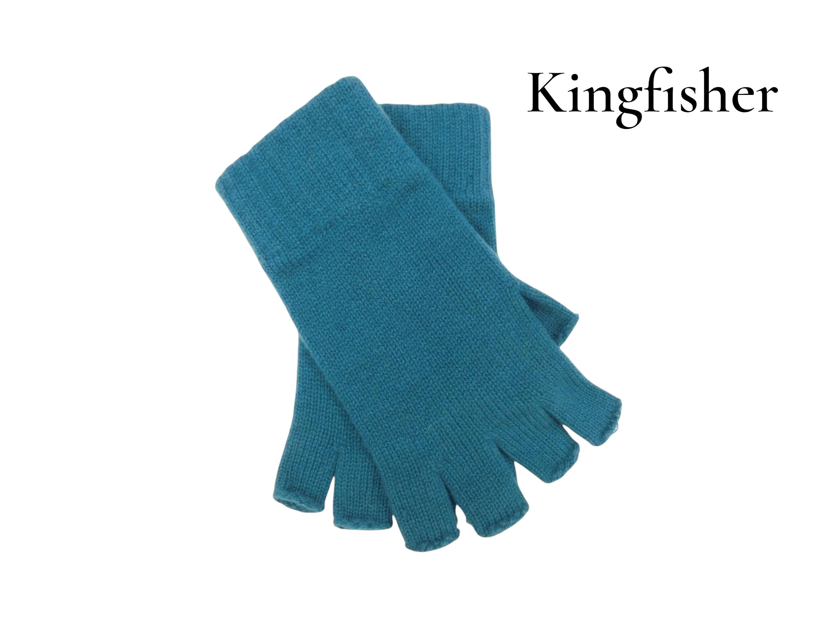 Ladies Pure Cashmere Fingerless Gloves: Keystone Thumb
