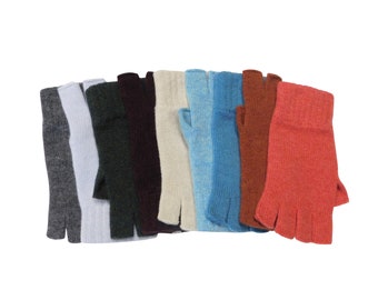 Damen Premium Reine Cashmere Fingerlose Handschuhe - Handgefertigt in Hawick, Schottland