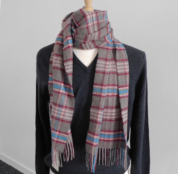 Woven Cashmere Scarf –Winter Accessory in a Range of Checks Handcrafted  Scottish Gift